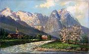 Albert Blaetter Wettersteingebirge Sweden oil painting artist